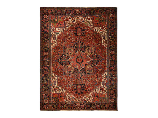 Antique Red Oversized Heriz 11x15