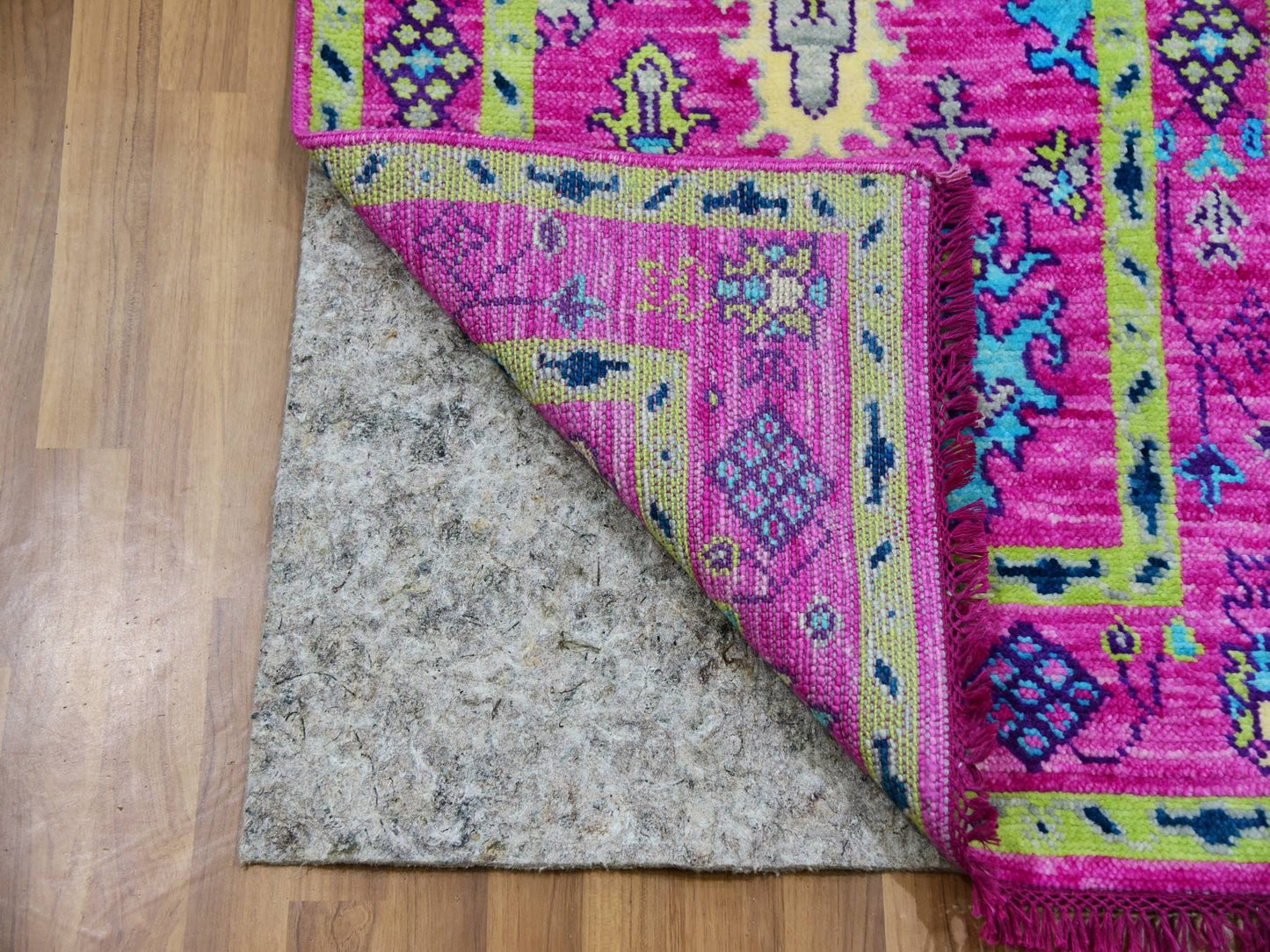 Bright Pink Oushak Runner 2x12