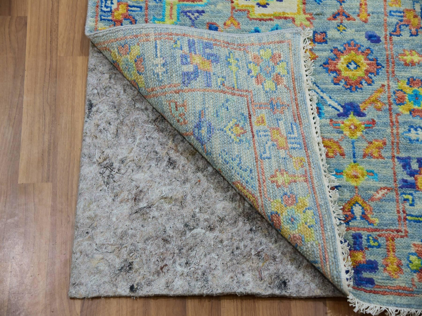 Stone Blue Oushak Runner 2x11