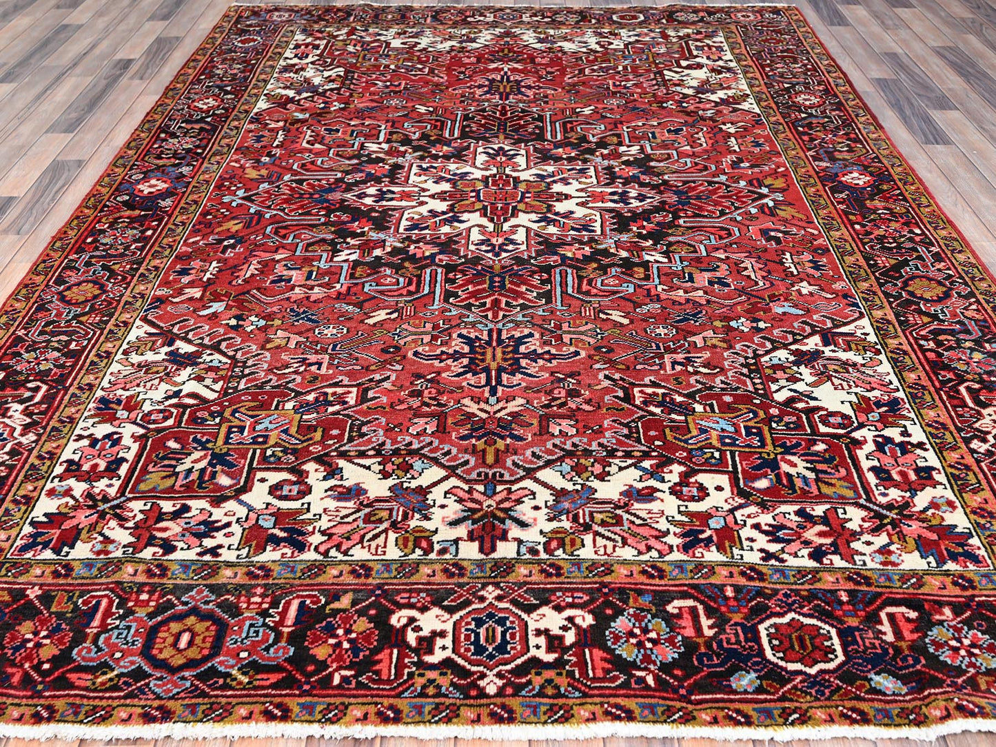 Vintage Persian Heriz 7'x10'