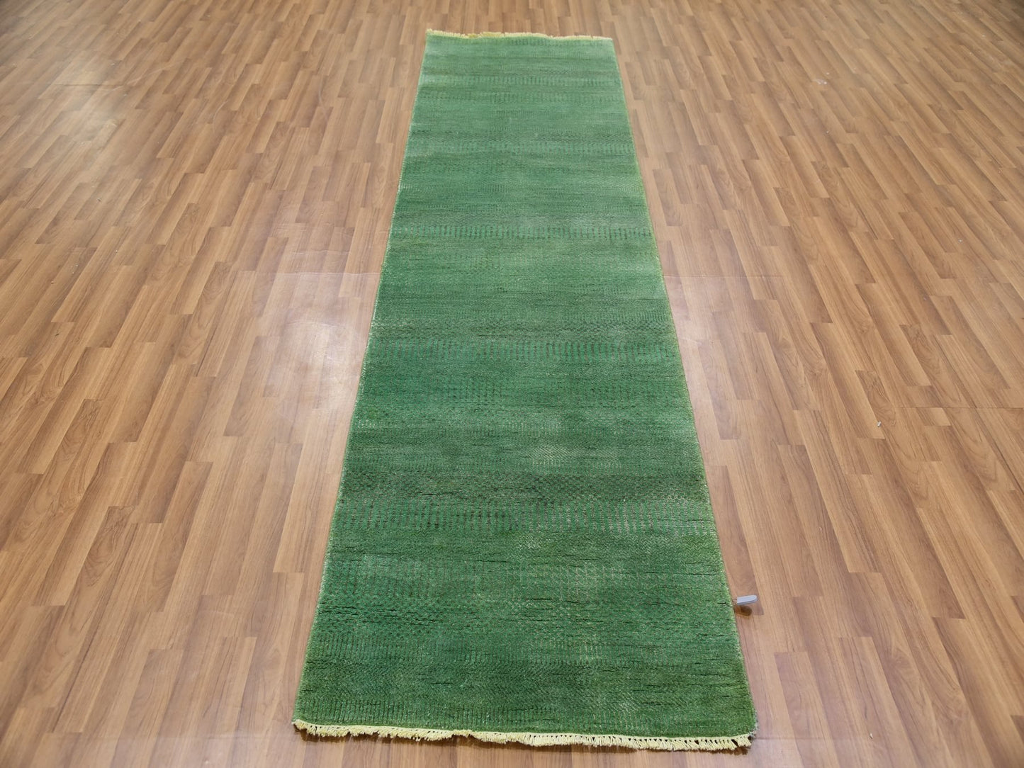 Grass Contemporary Green Runner 2x10