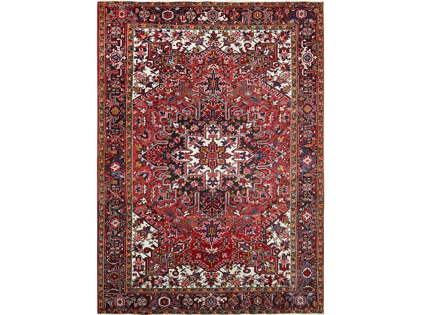 Vintage Persian Heriz 7'x10'