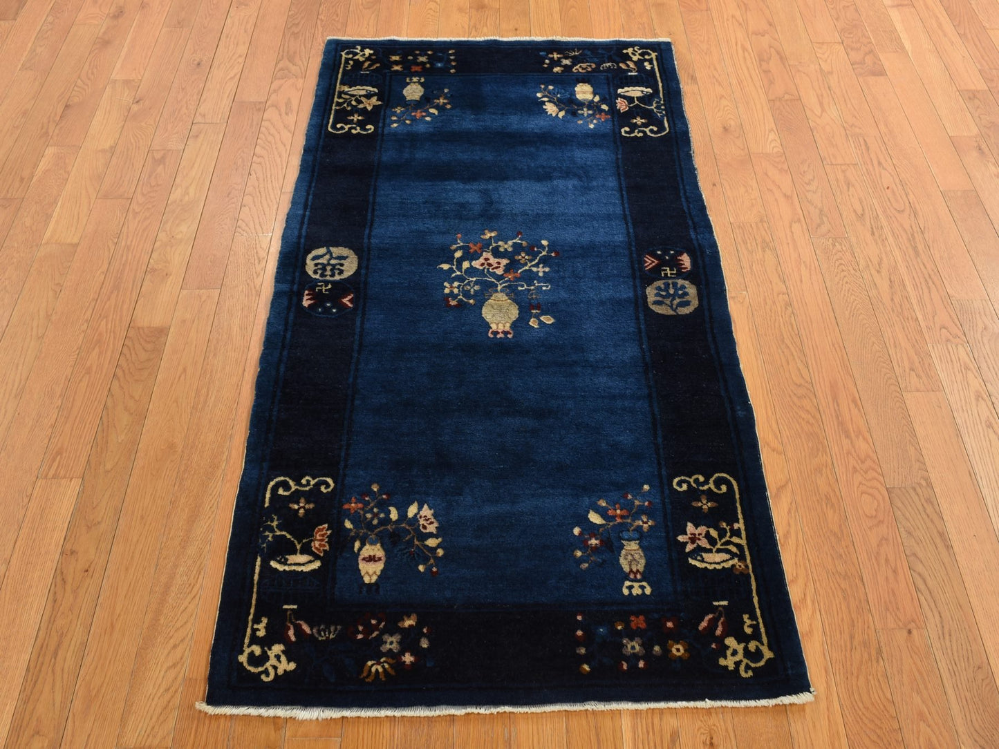 Blue Antique Chinese Peking 3'x 5'