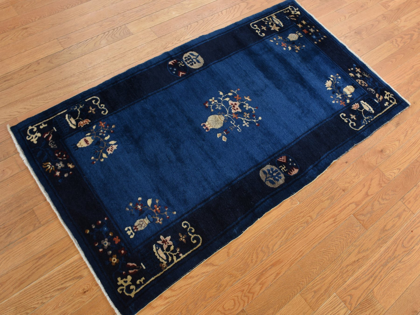 Blue Antique Chinese Peking 3'x 5'