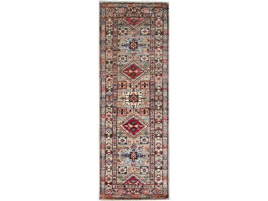 Colonnade Grey Kazak Runner 7'