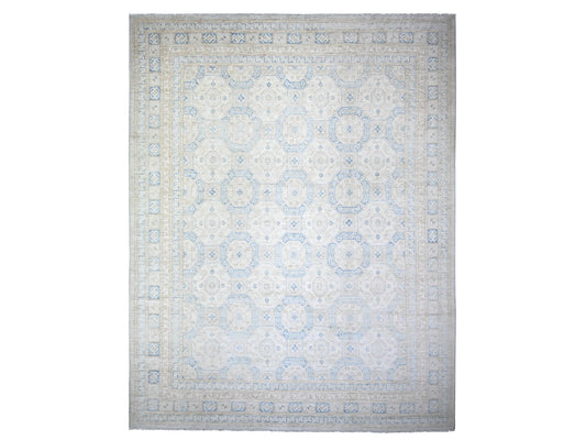 Oushak Khotan Ivory & Blue 12'x15'