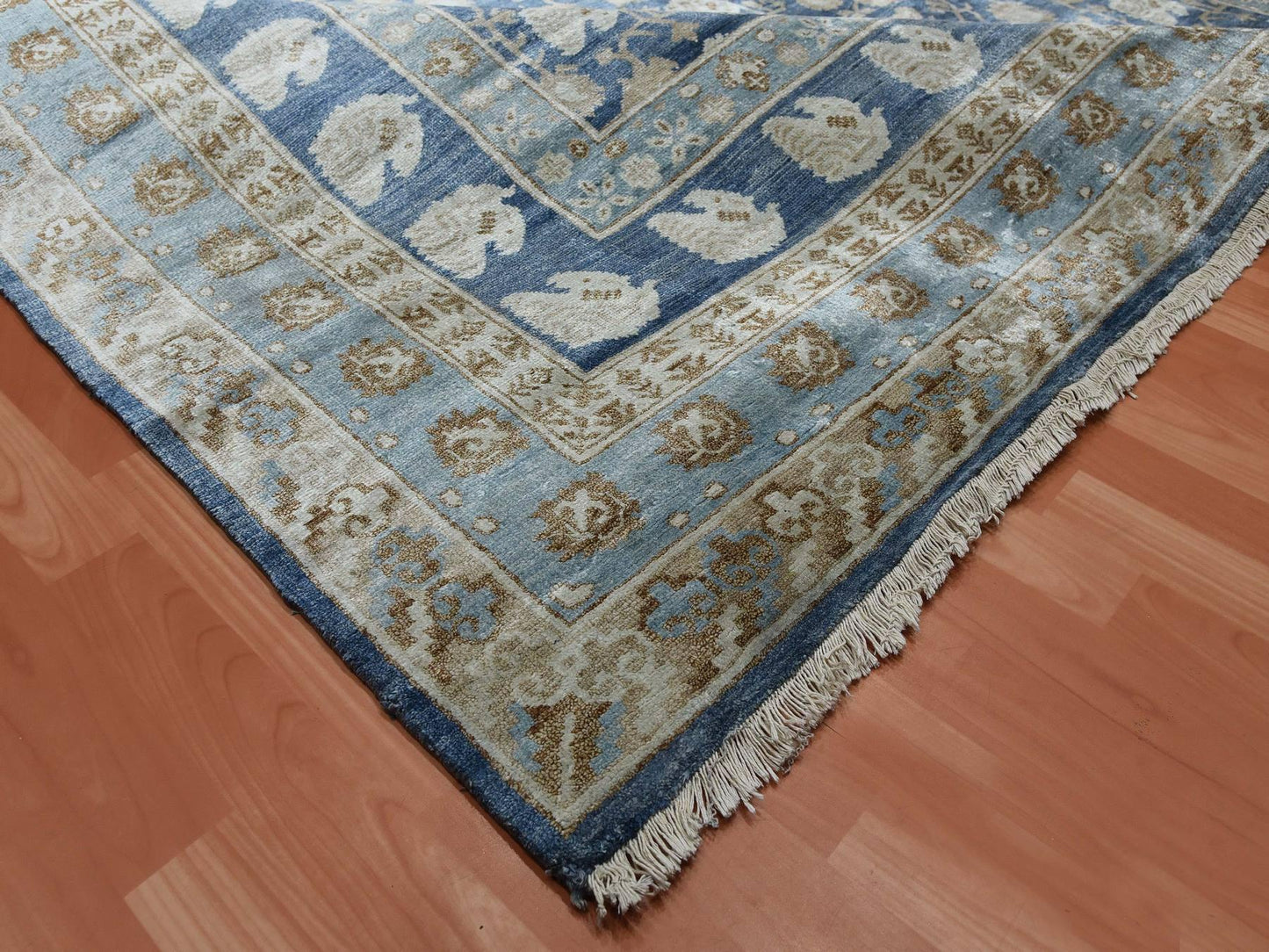 Pure Silk Khotan Flower and Branch 9'x12'