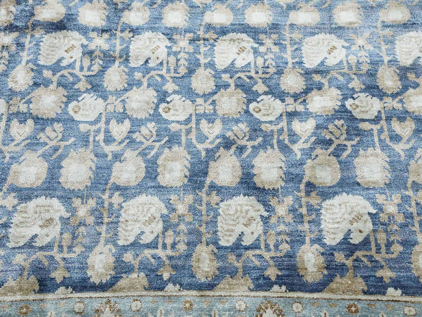 Pure Silk Khotan Flower and Branch 9'x12'