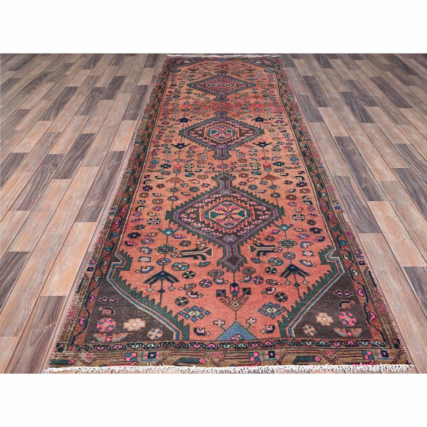 Vintage Persian Pink Runner 3x9