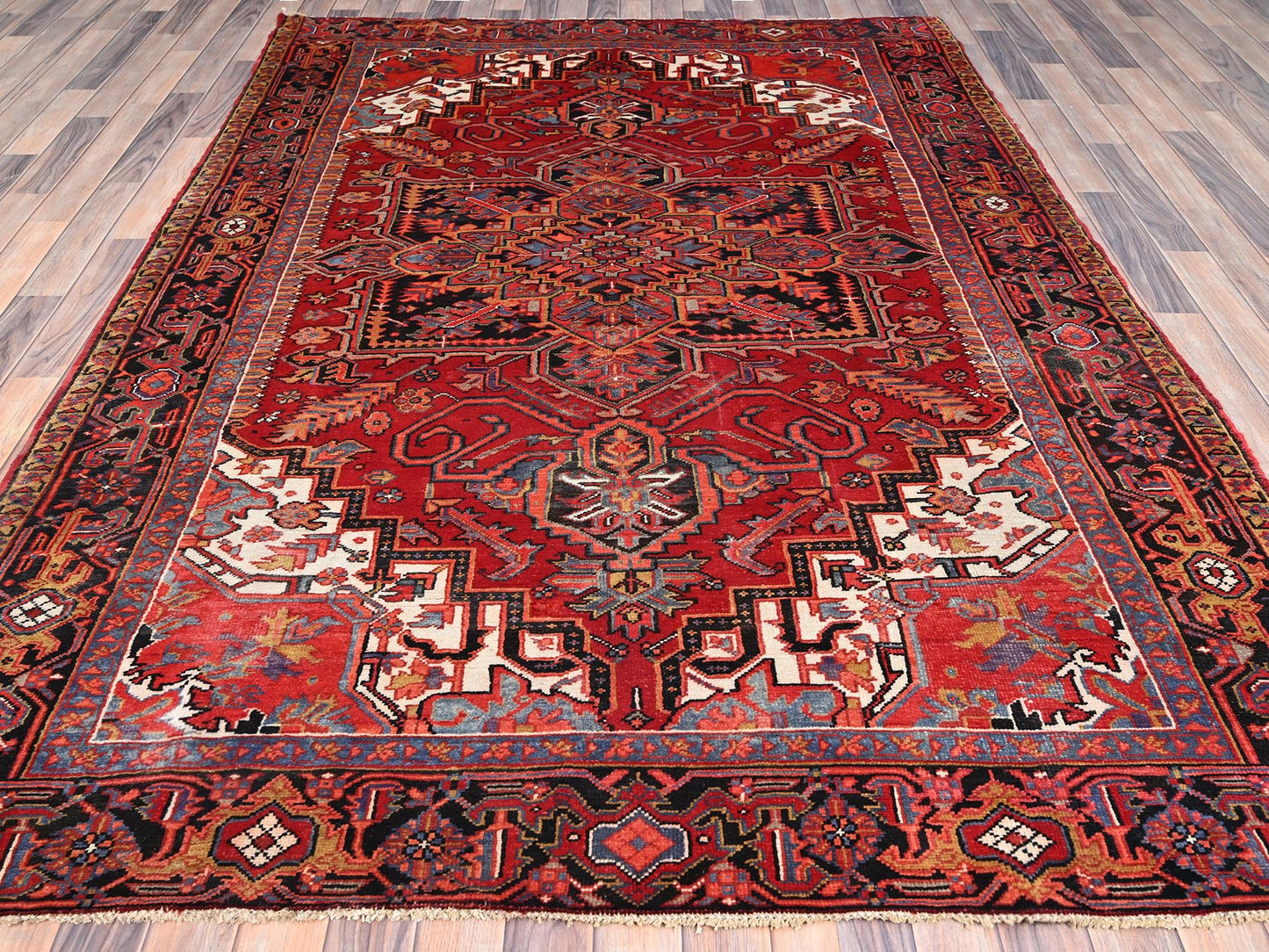 Vintage Red Heriz 6'x9'