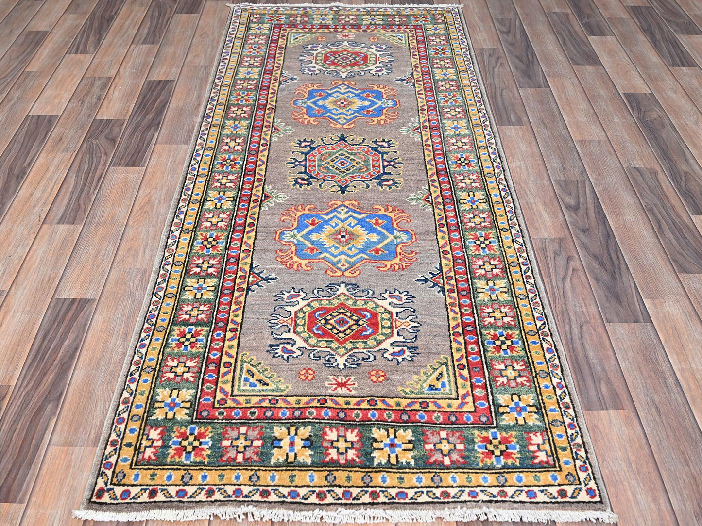 6' Gray Kazak Runner