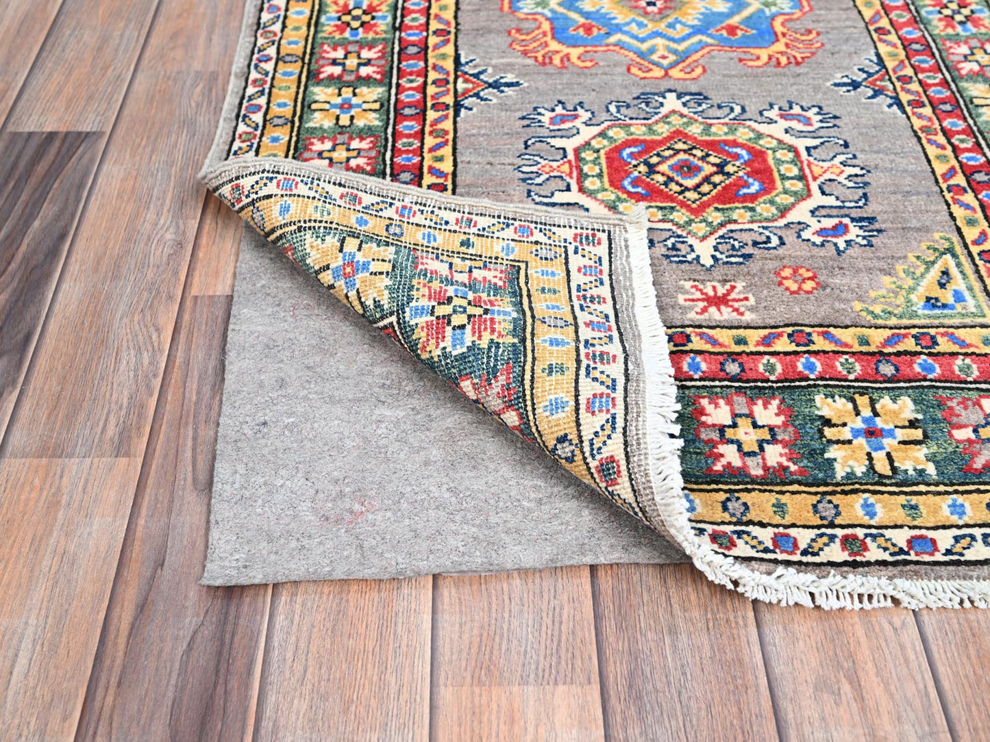 6' Gray Kazak Runner