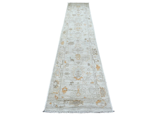 Oushak Soft Ivory Runner 2x14