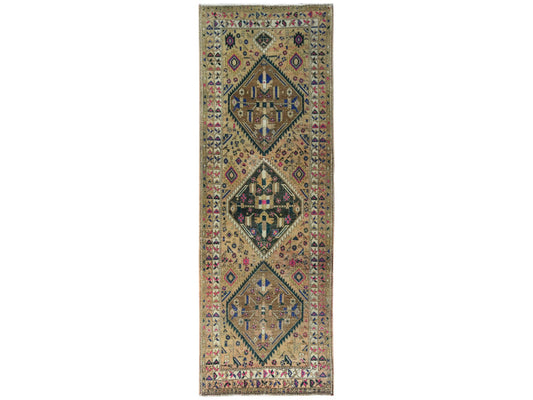 Vintage Persian Beige Runner 4'x11'