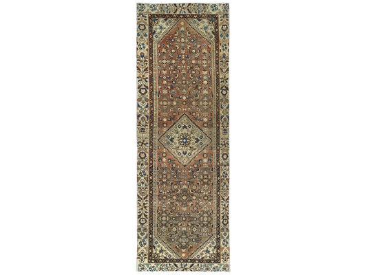 Vintage Persian Hamadan Runner 3x10