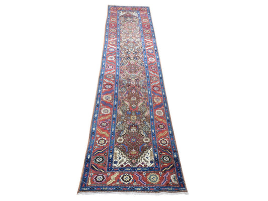 Antique Persian Bakshaish Runner 3x14