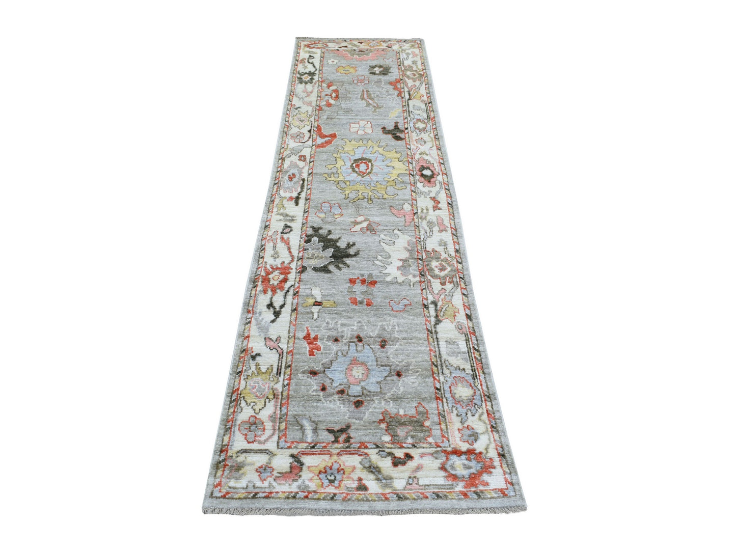 Oushak Ivory & Soft Gray Runner 2 x 10