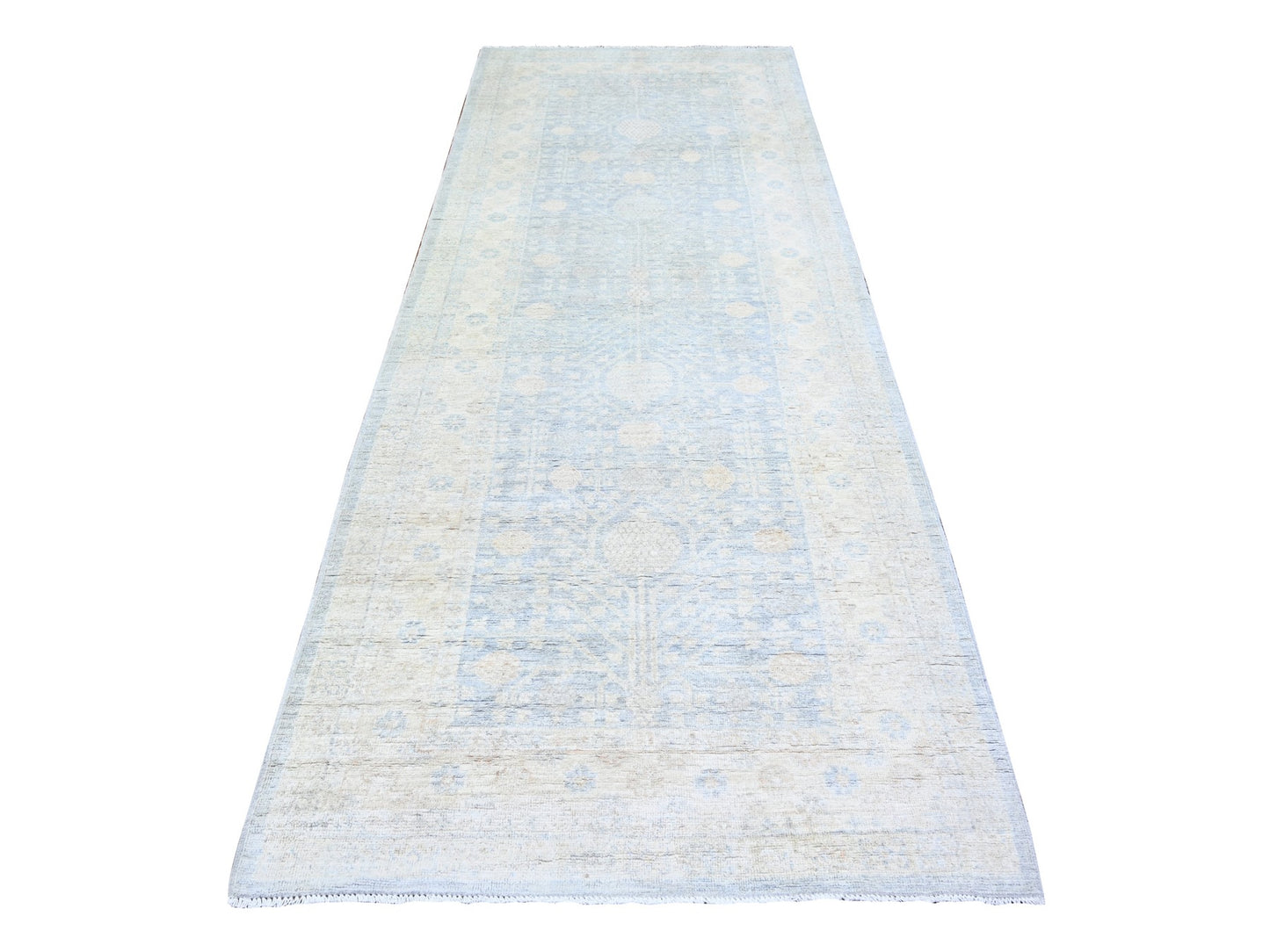 Khotan White Wash Wide Runner 4x10