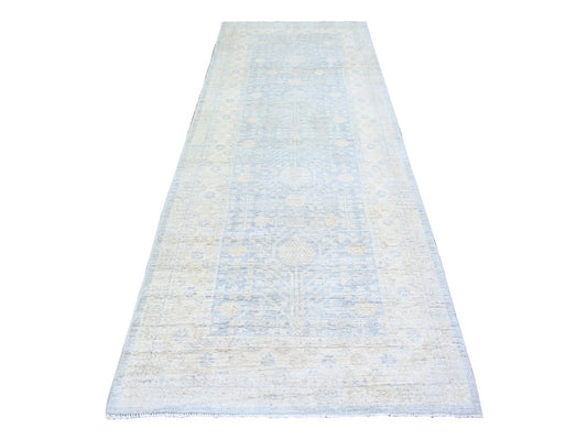 Khotan White Wash Wide Runner 4x10