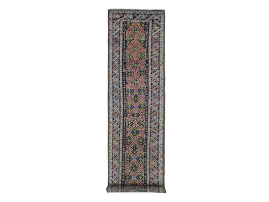 Antique Caucasian Runner 3x14