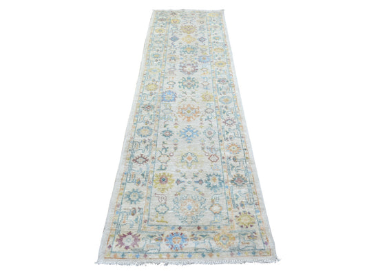 Oushak Ivory & Multicolor Runner 2x10