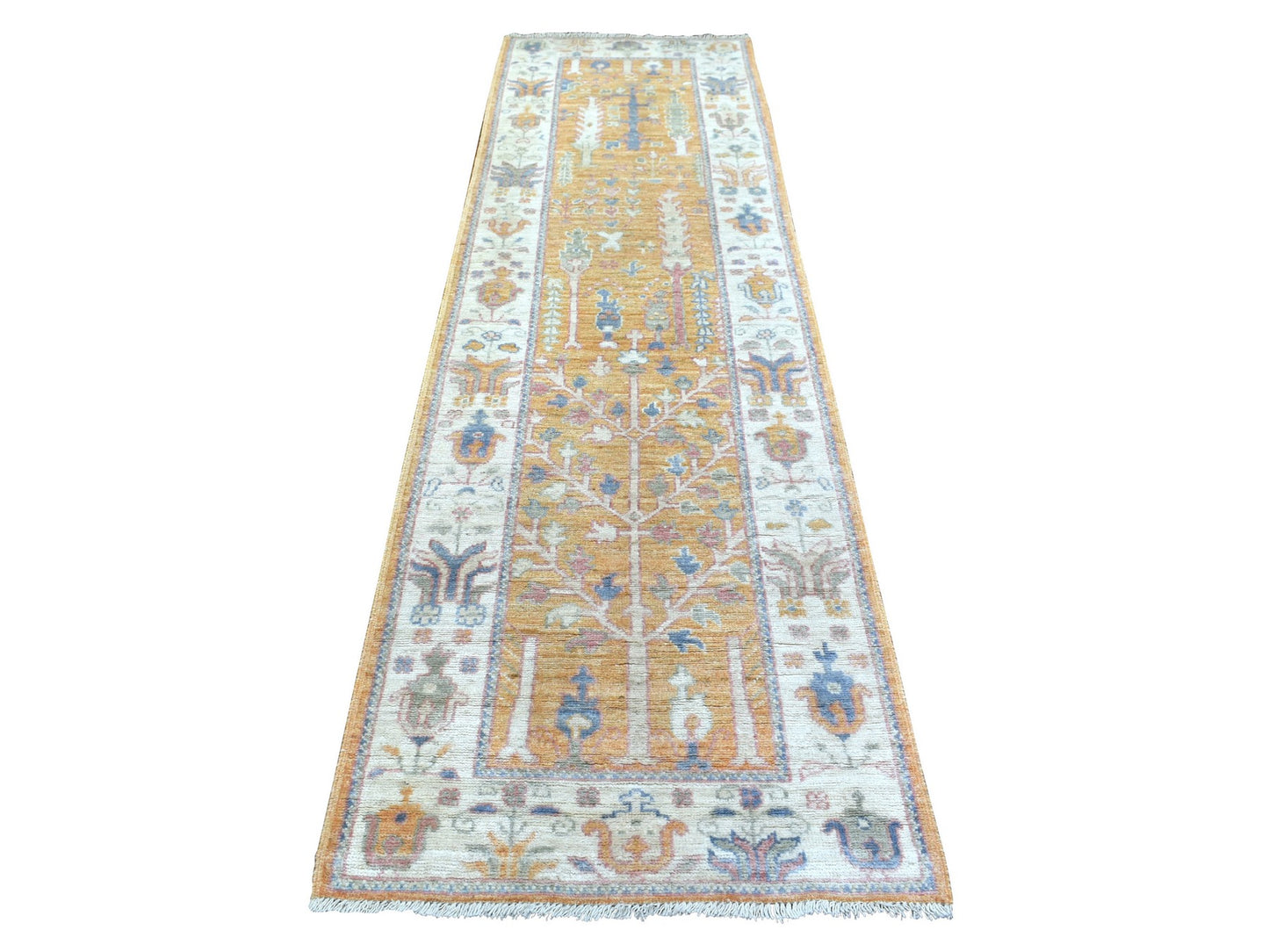 Oushak Soft Apricot Runner 2x10