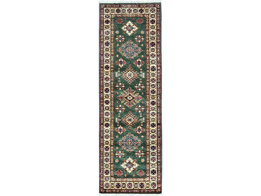 Green Super Kazak Runner 2'x6'