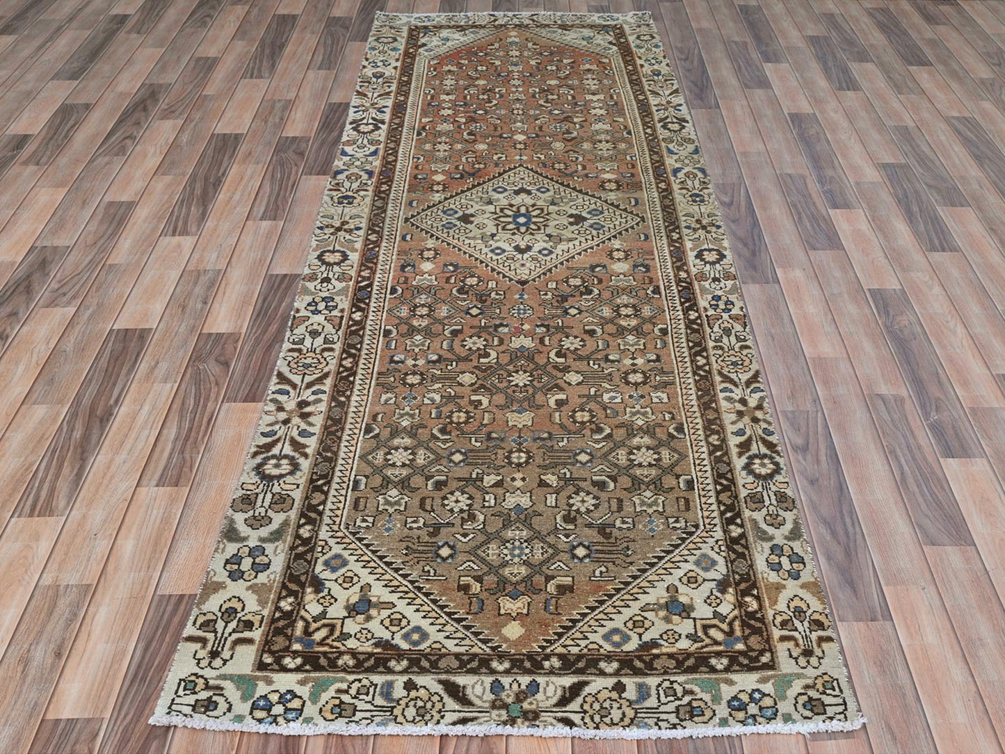 Vintage Persian Hamadan Runner 3x10