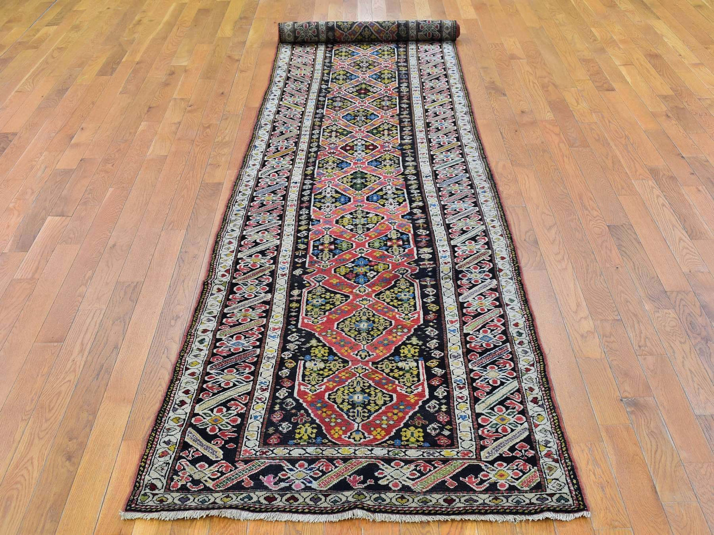 Antique Caucasian Runner 3x14