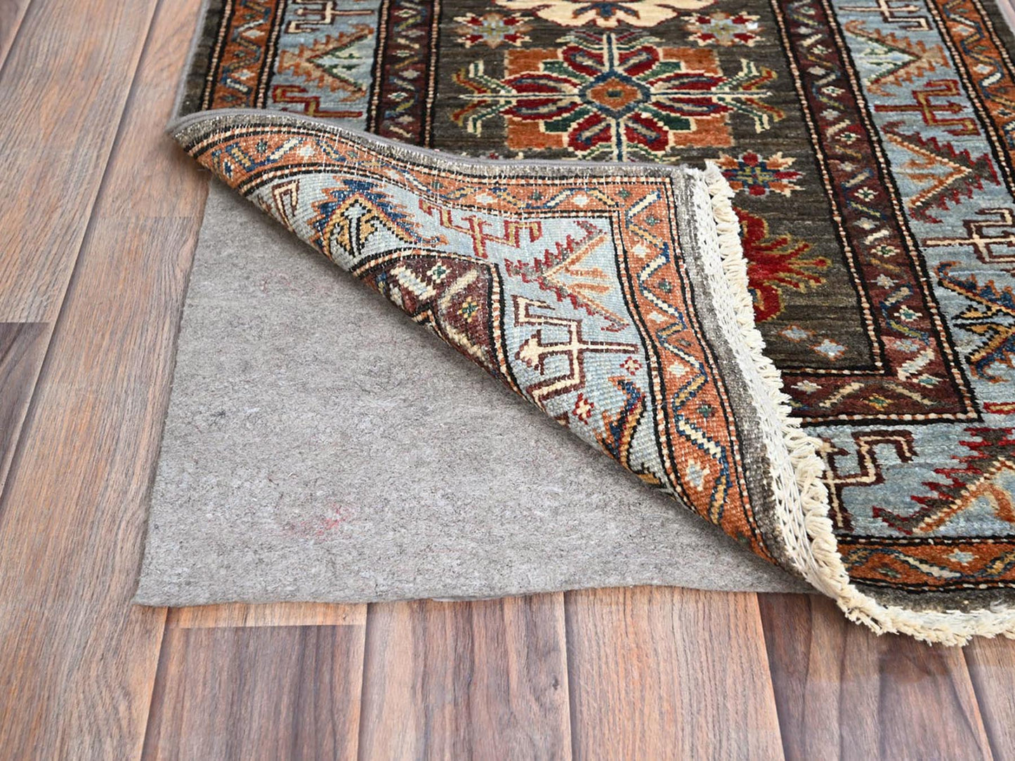 Charcoal Super Kazak Runner 2'x6'