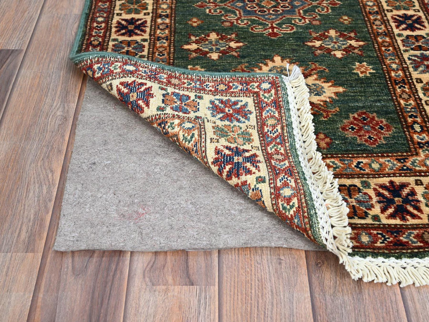 Green Super Kazak Runner 2'x6'