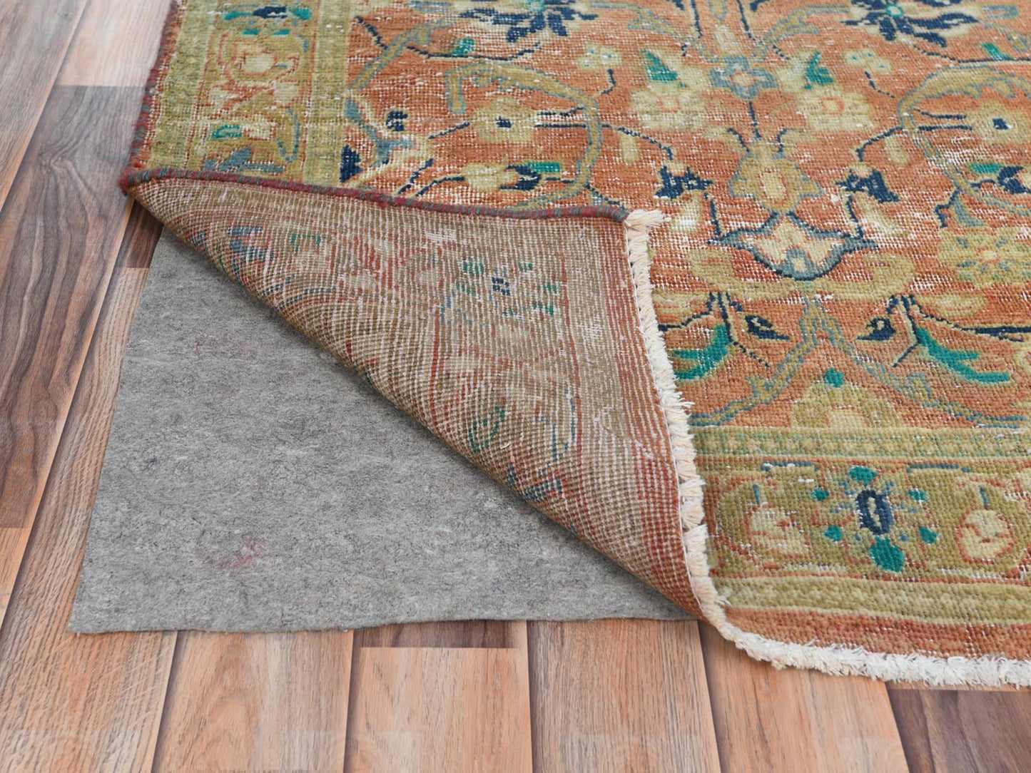 Vintage Persian Kashan Runner 3x10