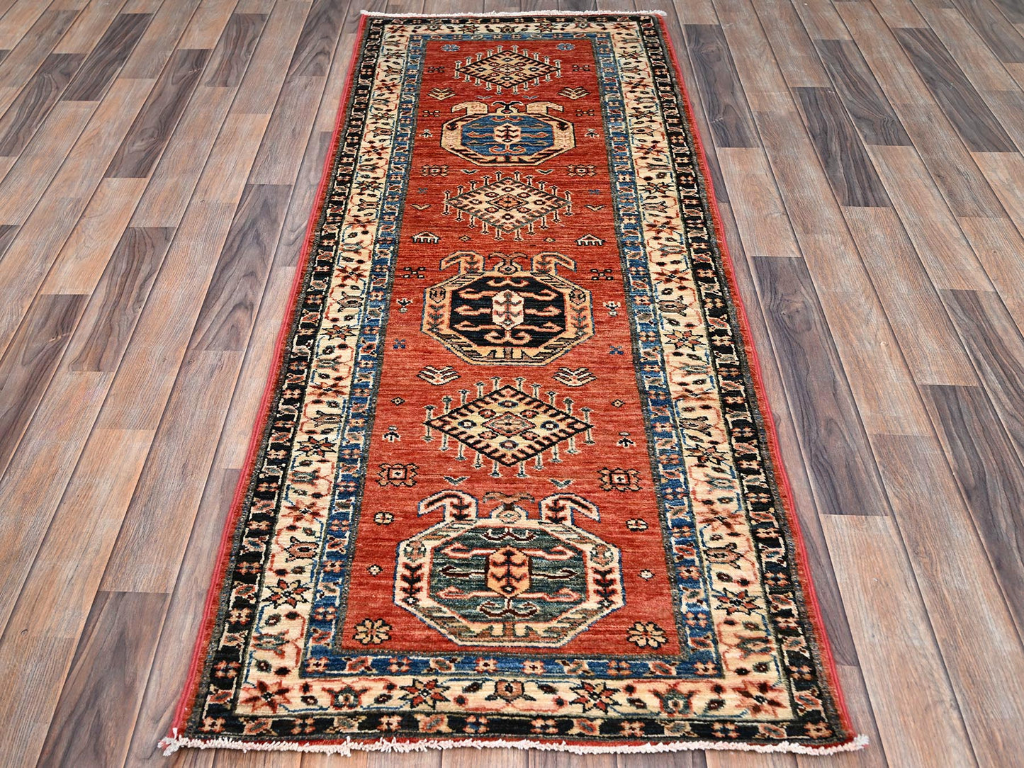 Red Kazak Runner 7'