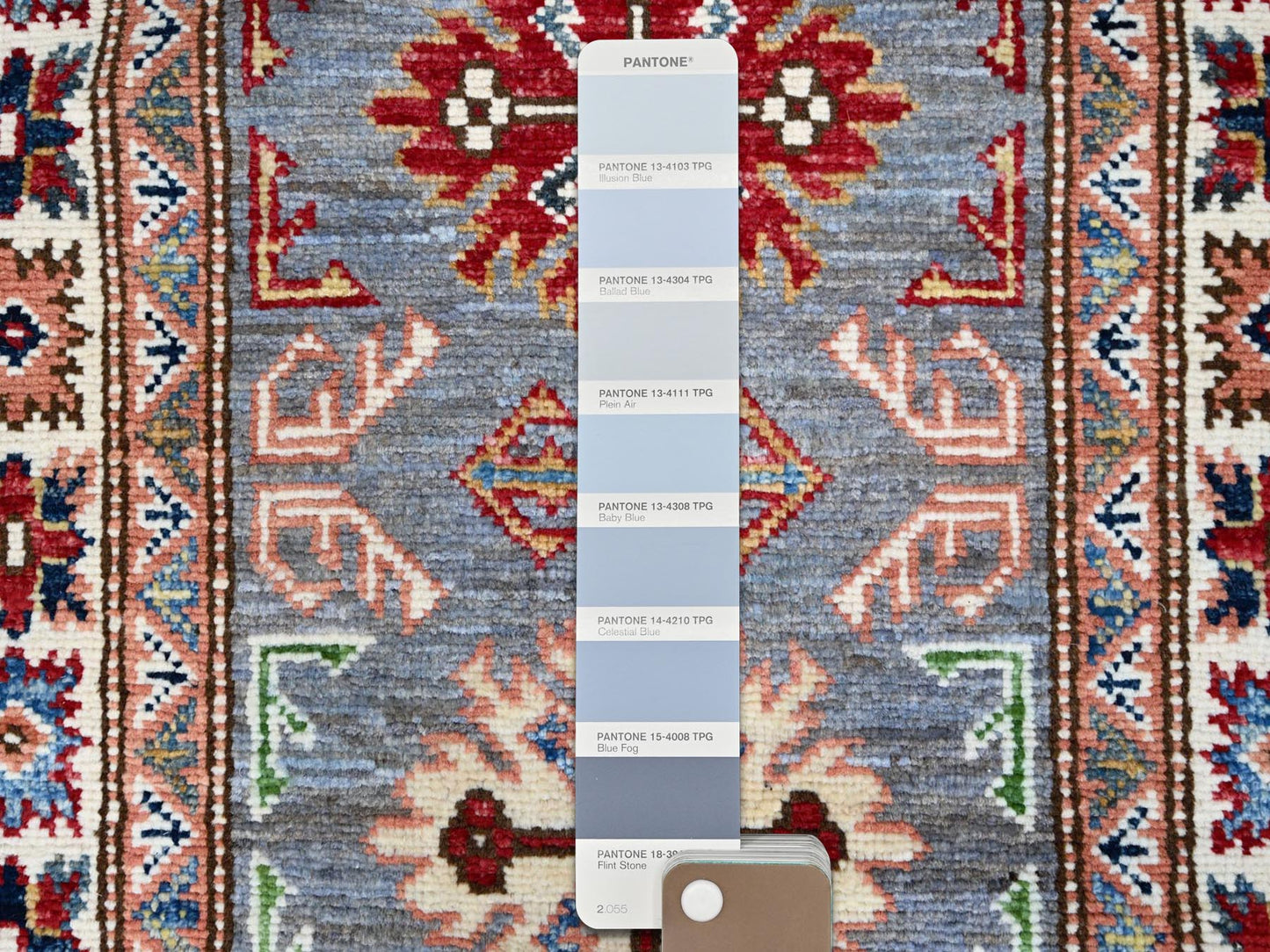 Grey Kazak Runner 6'