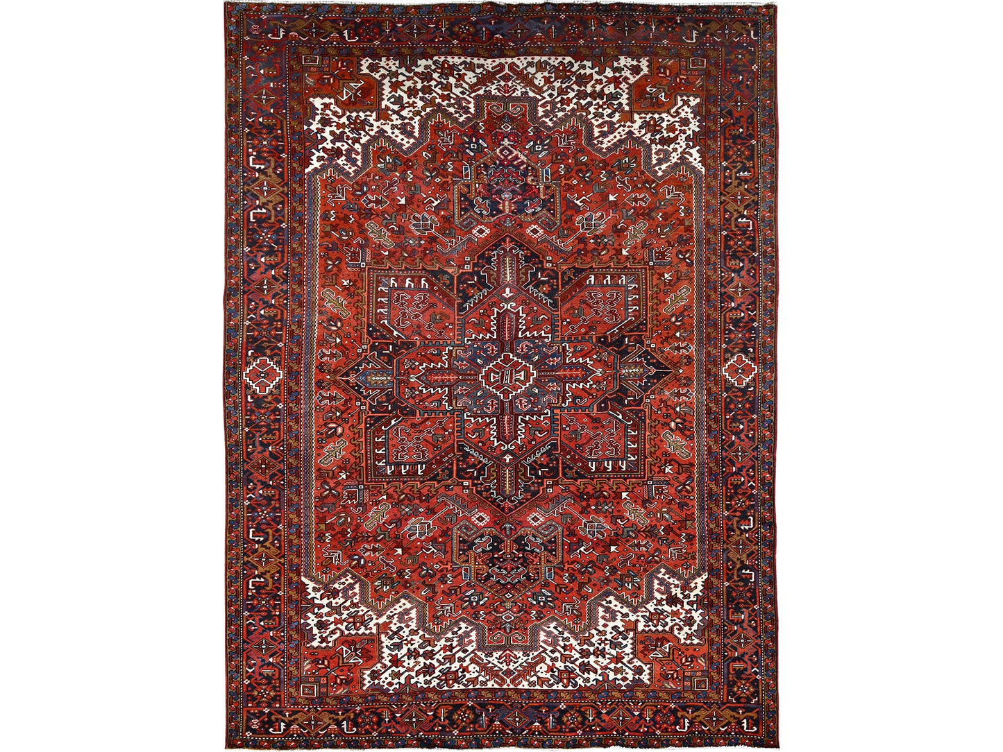 Turkey Red Vintage Heriz 10'x13'