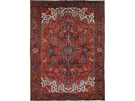 Turkey Red Vintage Heriz 10'x13'