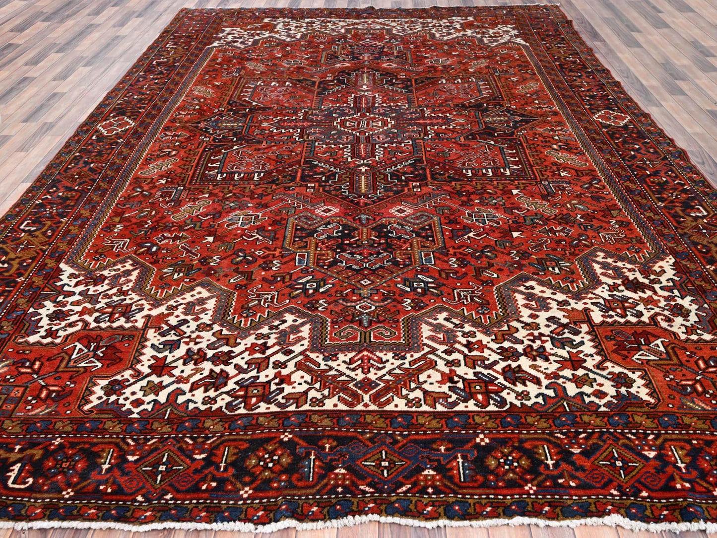 Turkey Red Vintage Heriz 10'x13'