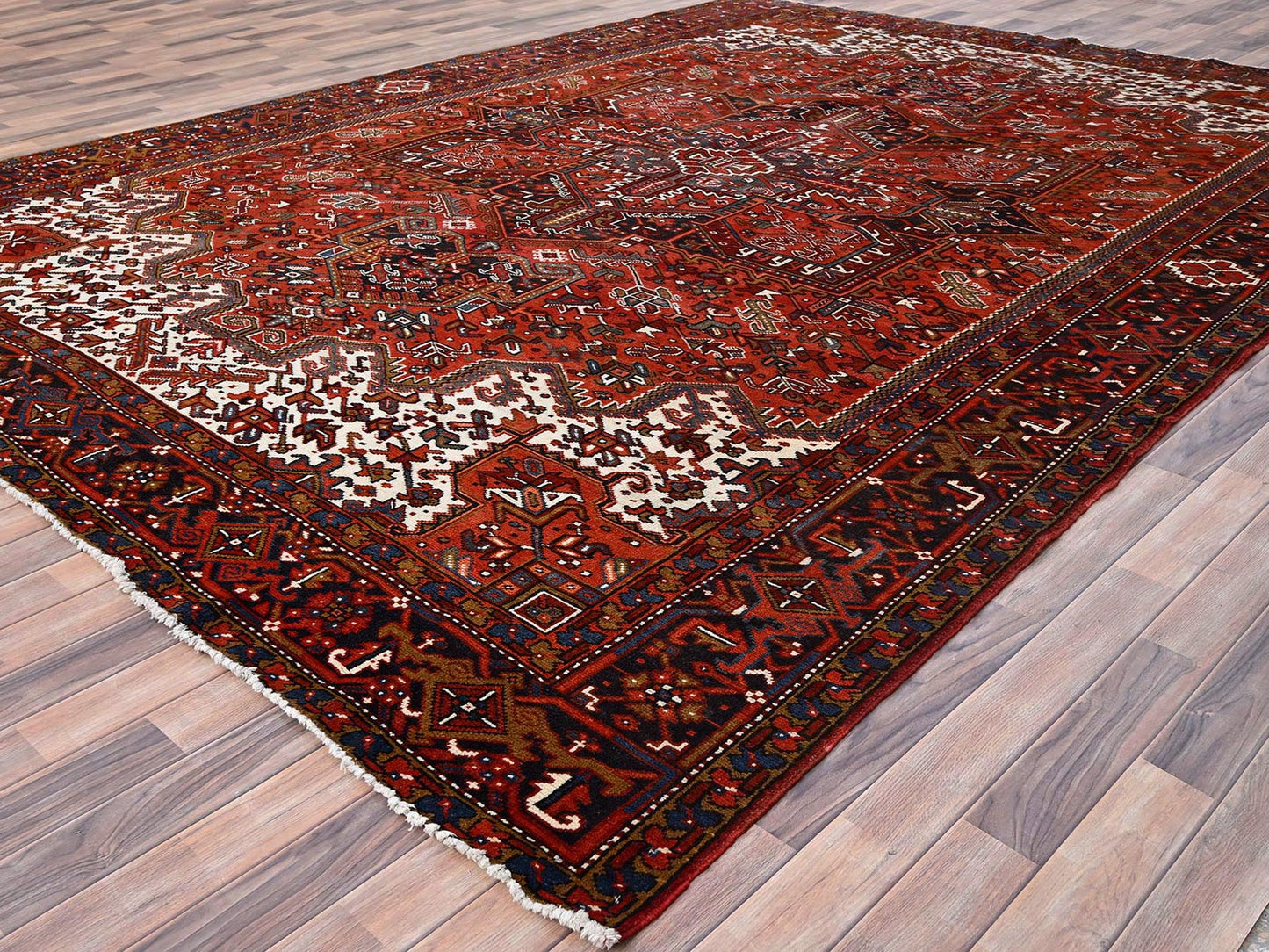 Turkey Red Vintage Heriz 10'x13'