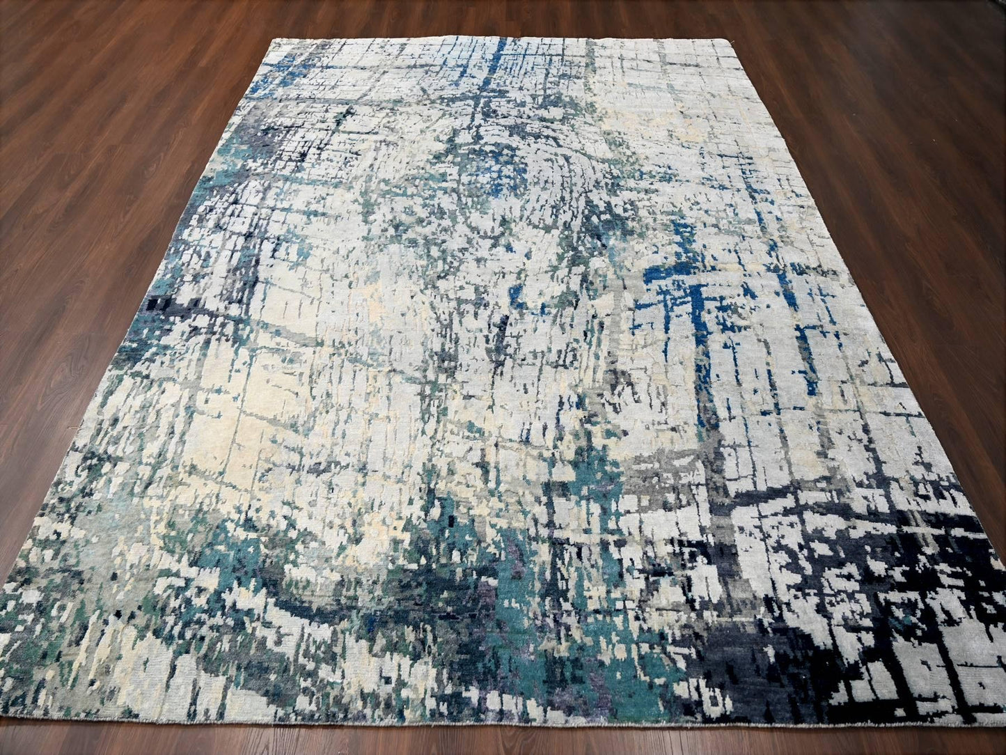 Beau Blue Contemporary 9'x12'